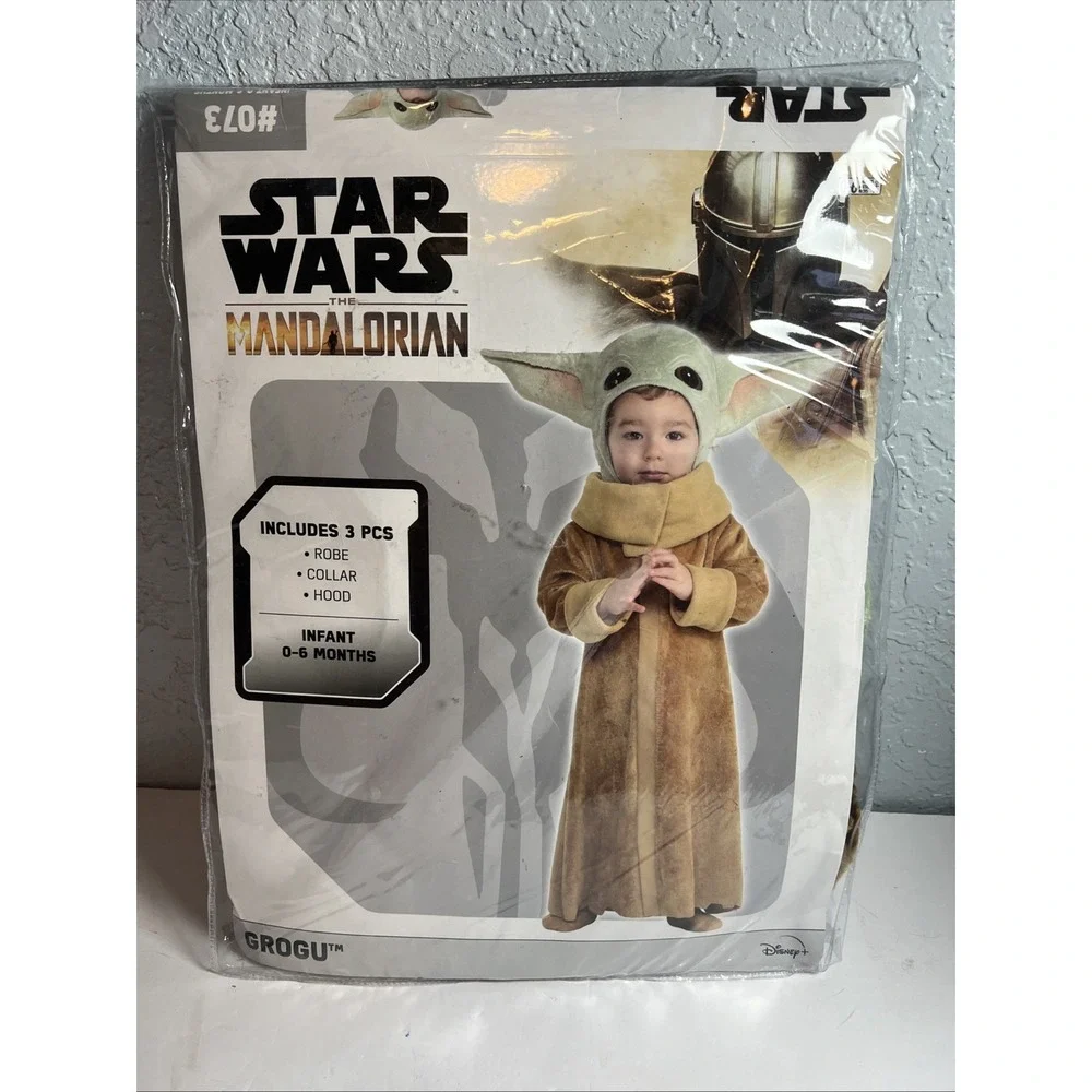 Star Wars Grogu The Mandalorian‎ Baby Boy Infant Costume Size 0-6 Months